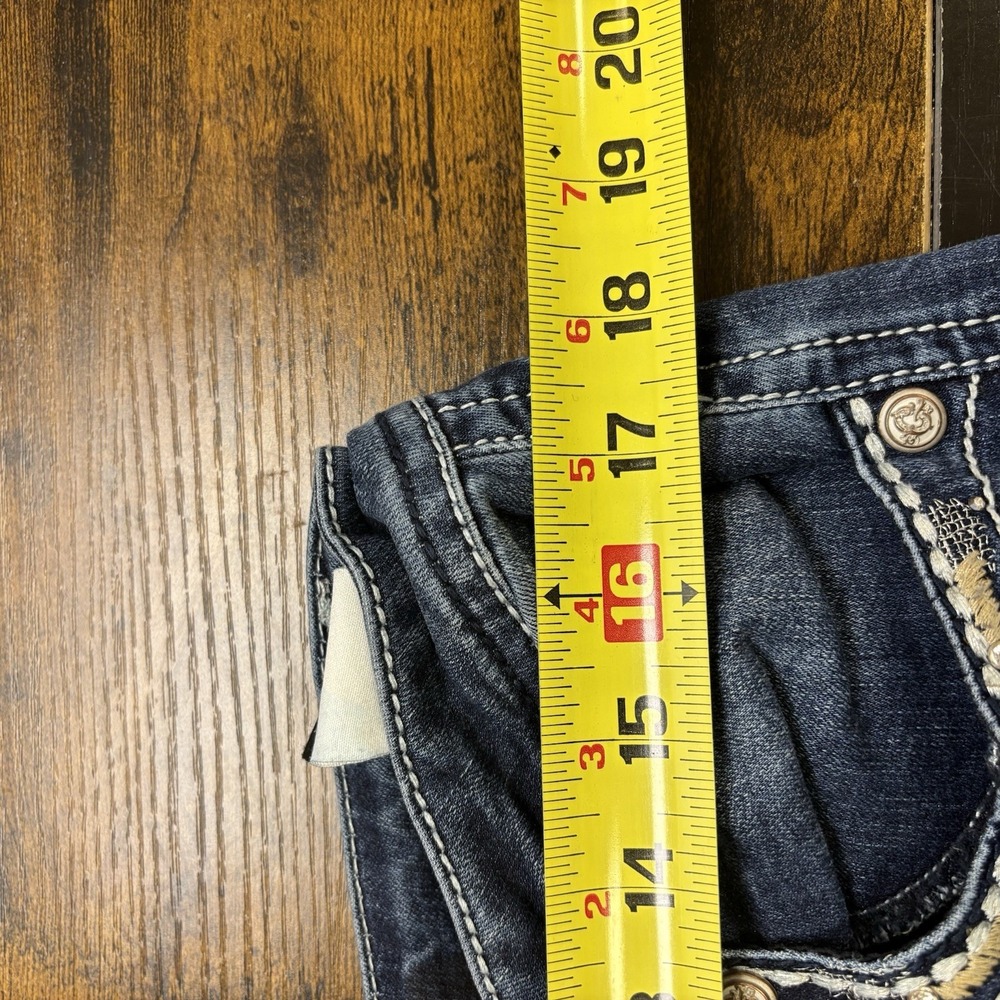 Grace In L.A. Womens Easy Fit Jeans Size 34 Blue Embroideried Western Cowgirl - Picture 11 of 11